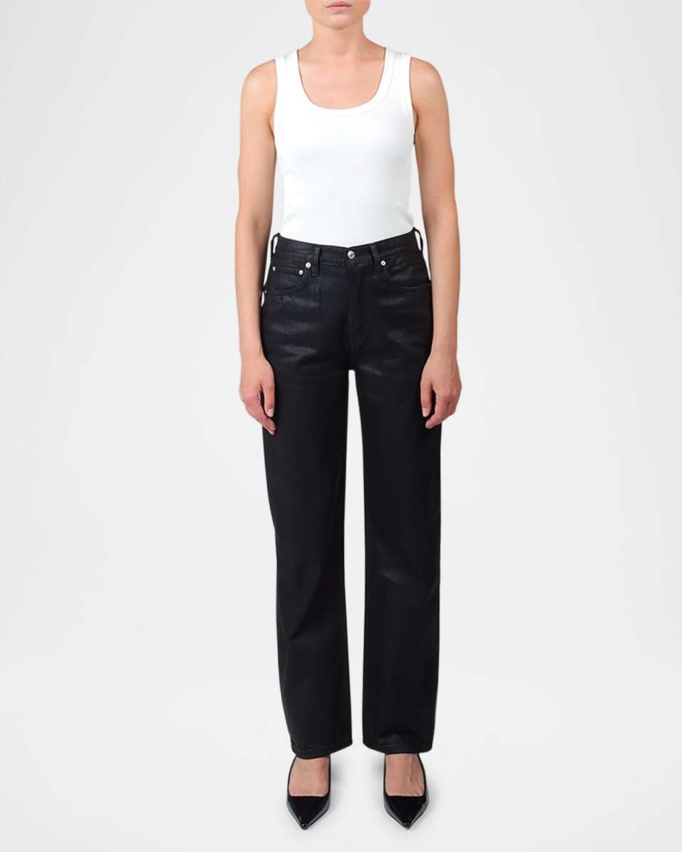 Leia Ultra High-Rise Straight Jeans
